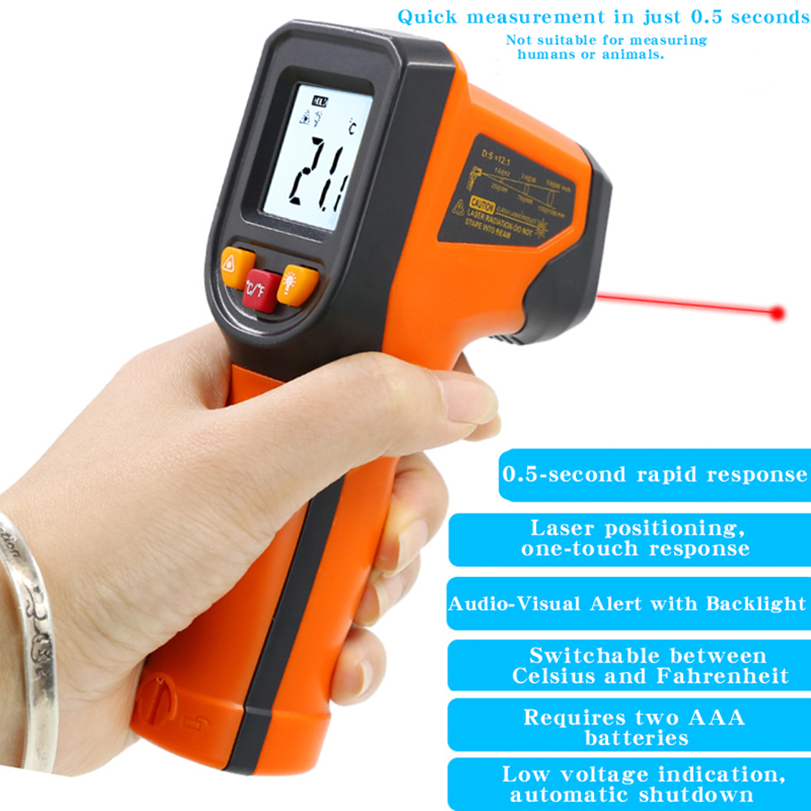 Soap Making Thermometer - NJTY T400A T600A เครื่องวัดอุณหภูมิอินฟราเรดความแม่นยําสูง, เครื่องวัดอุณหภูมิน้ํา, การอบและเครื่องวัดอุณหภูมิอุตสาหกรรมในครัว