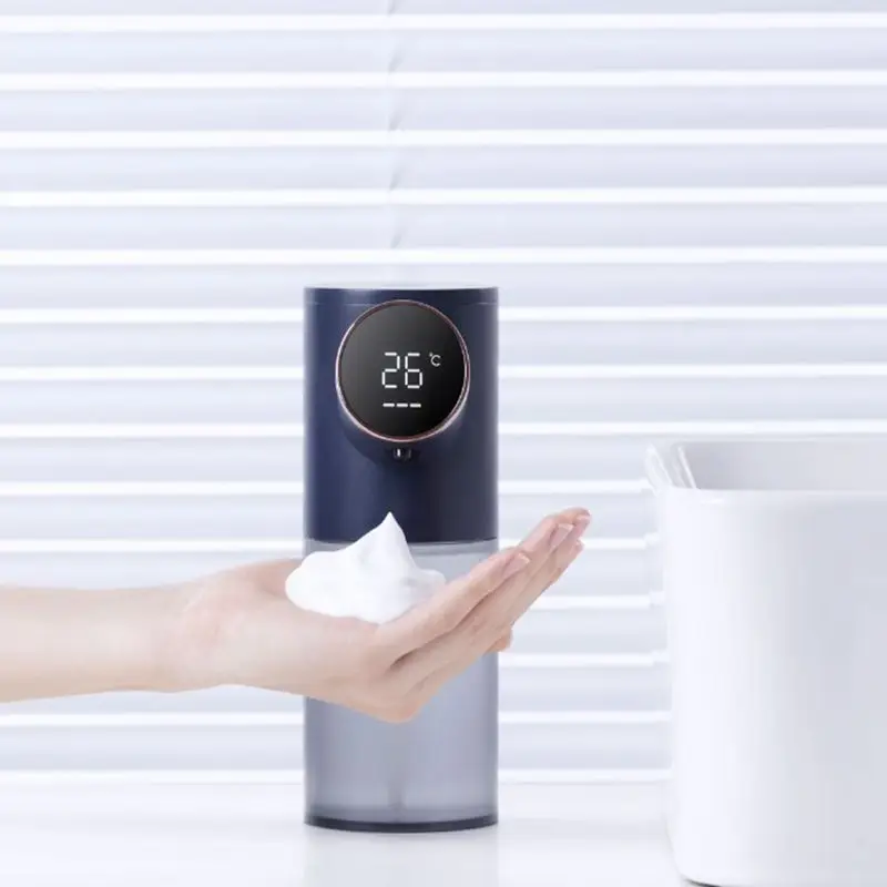 Soap Making Thermometer - USB เครื่องจ่ายสบู่เหลวอัตโนมัติอัจฉริยะชาร์จซ้ำได้ด้วยจอแสดงอุณหภูมิที่ซักโทรศัพท์มือถือด้วยโฟมแบบไม่สัมผัส
