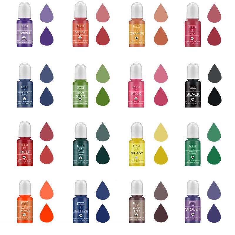 10 ml/ขวดเทียน WAX Pigment สีป - Soap Making Ingredients บทวิจารณ์และราคา