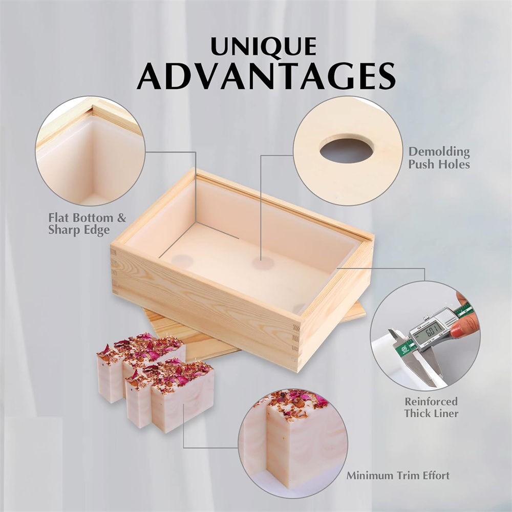 แม่พิมพ์สบู่ขนาดใหญ่สี่เหลี่ยม - Soap Making Equipment For Beginners บทวิจารณ์และราคา