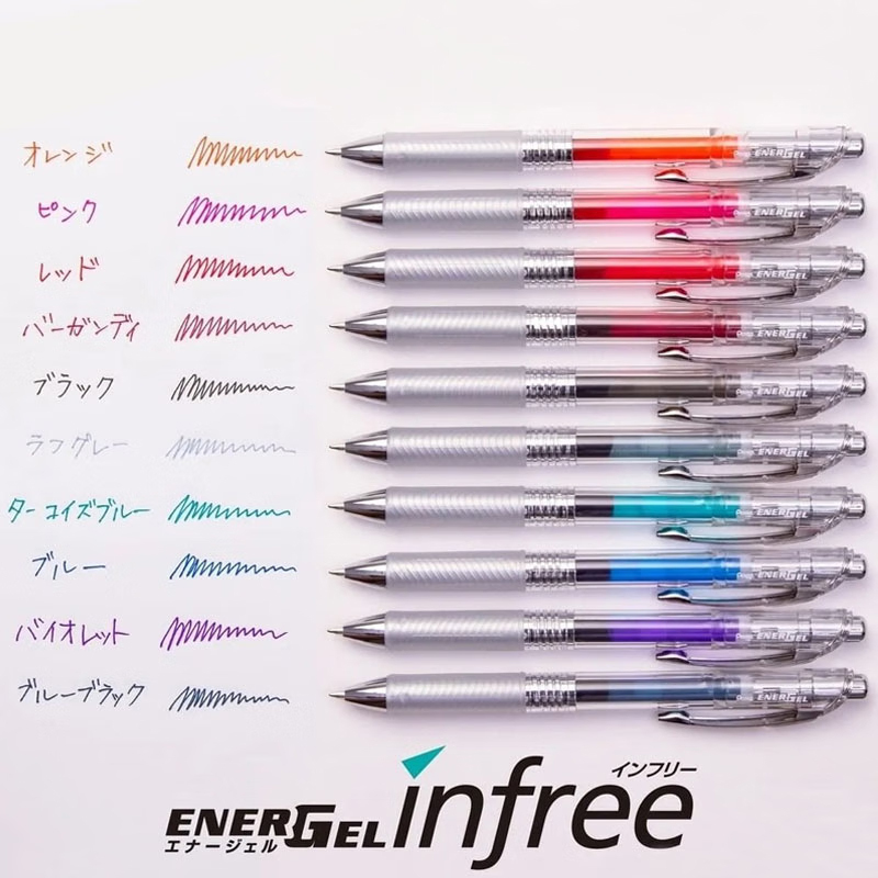 ปากกาเจล Pentel EnerGel Inkfre - Pentel Pen Energel บทวิจารณ์และราคา