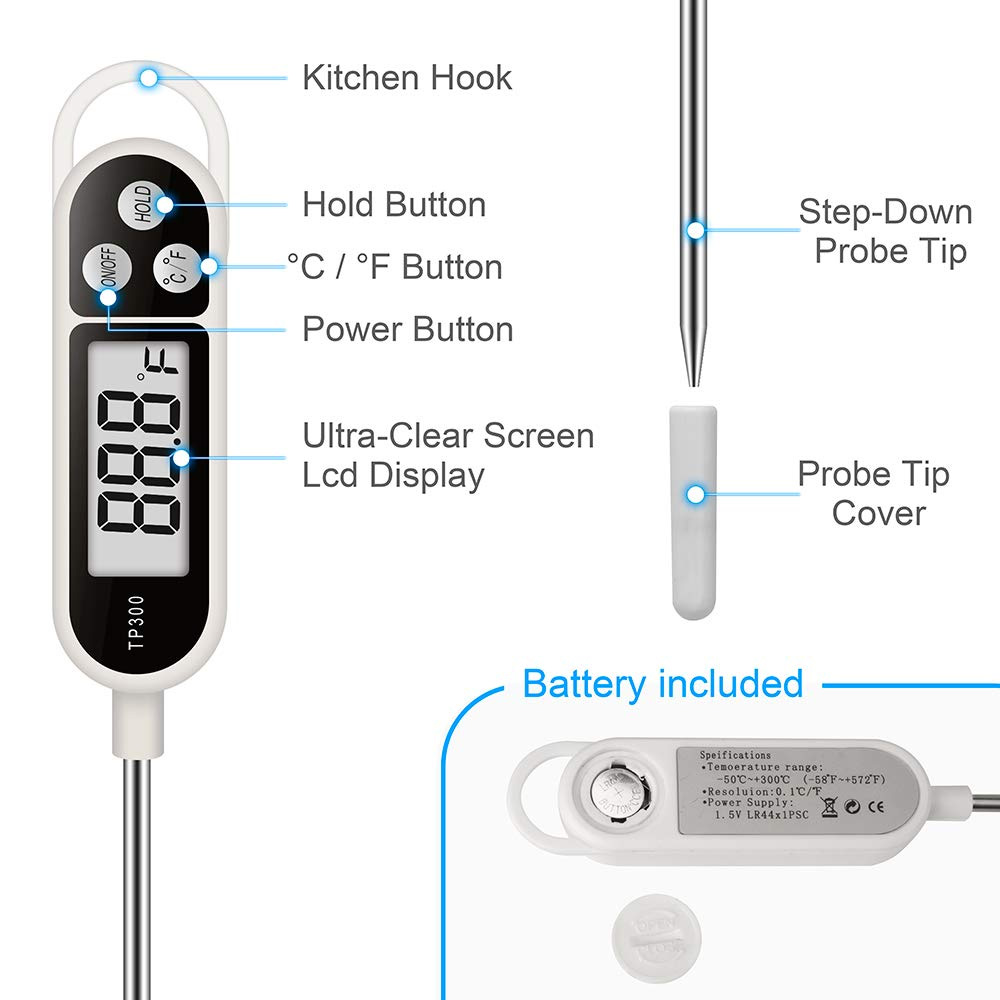 เทอร์โมมิเตอร์วัดอุณหภูมิอาหาร - Soap Making Thermometer บทวิจารณ์และราคา